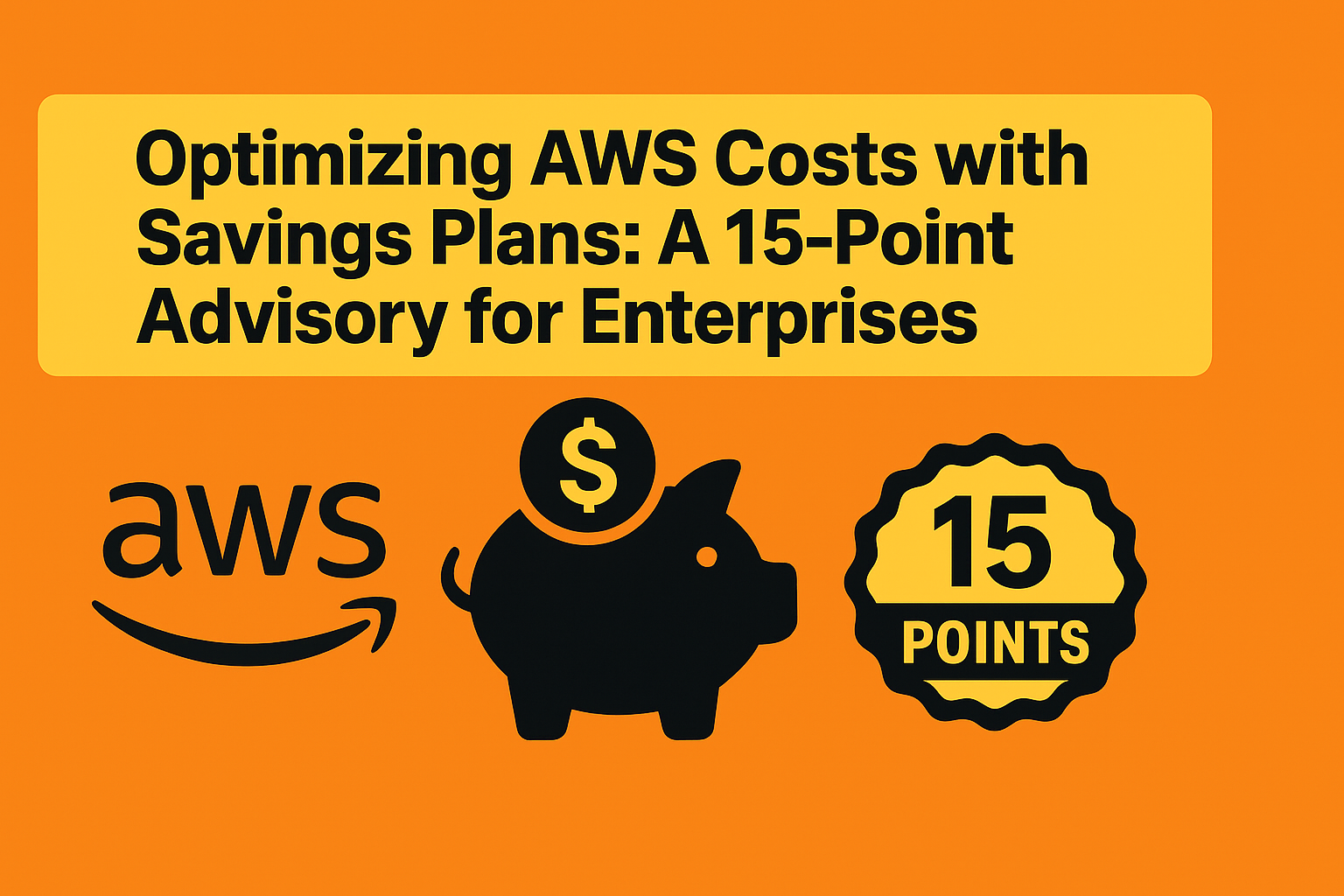 Optimizing AWS Costs with Savings Plans: A 15-Point Advisory for Enterprises